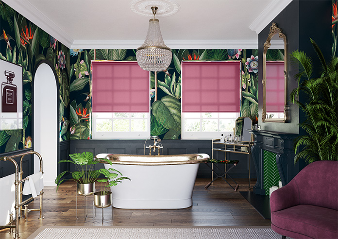 Roma, Hot Pink - Motorised Roller Blind - Image 5